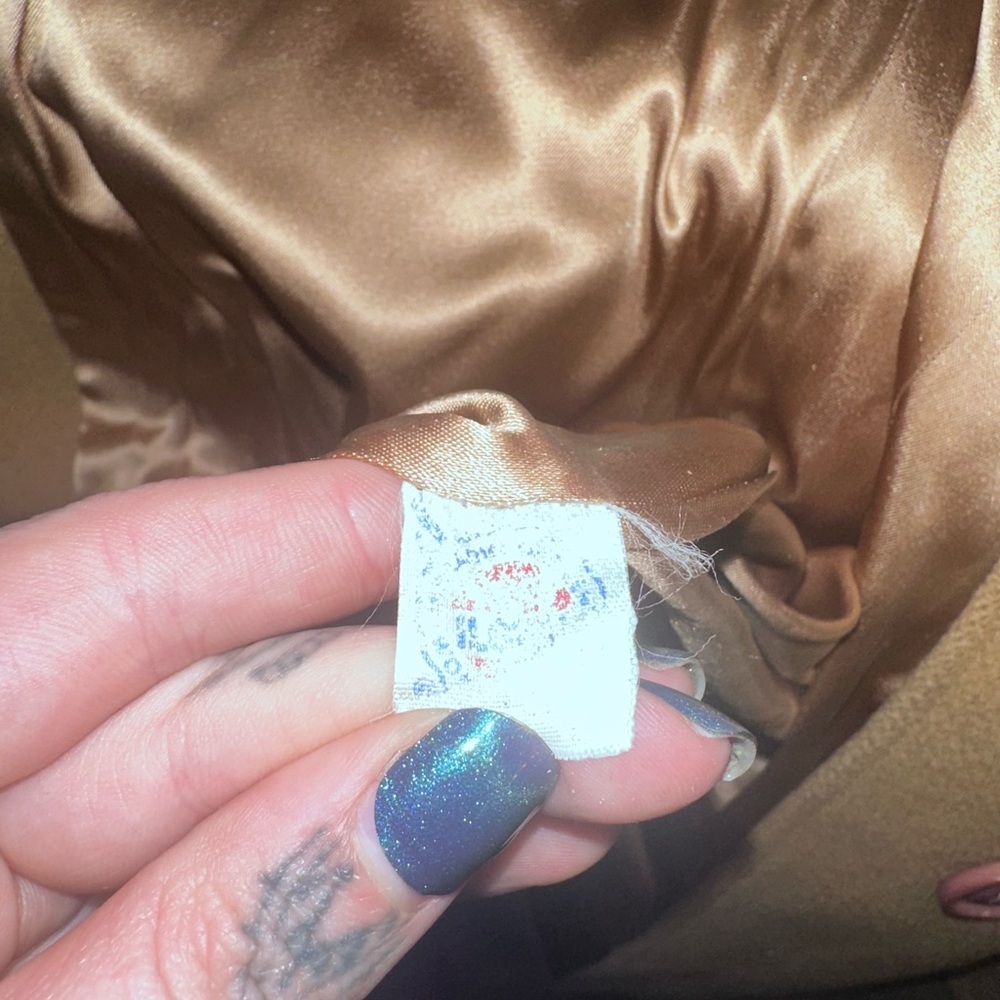 Women's Tan Hooded Coat - Picture 13 of 15